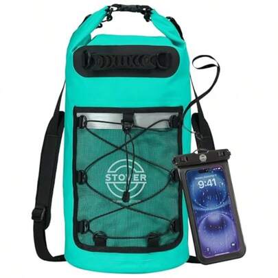 STOVER 5/10/25/30/40/55L Bolsa seca impermeable - Mochila enrollable con funda para teléfono kayak senderismo camping barco hombres/mujeres