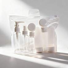 11pcs Portable Refillable Bottle Travel Set, Toiletries, Bath And Cleaning Separate Bottles,Set - Multicolor - View 11