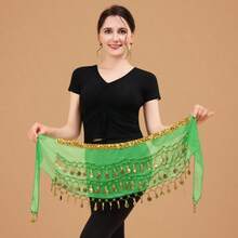 1pc Handmade Multicolor Portrait Metal Cloth Waist Skirt Decorative Sexy Belly Dance Slightly Dirty Anchor Point Suitable For Stage Performance.Bohemian, Retro Style, Parties, Nightlife, Beach Outfits, Festival Clothing And Accessories - Multicolor - View 12