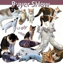 Customized Photo Pet Throw Pillow, Personalized Cat/Dog Pattern Design, No White Borders, Soft Polyester Fabric, Ideal Friend Gift, Plush Cat Pillow With Photo - Upload Pictures to Customize Pillows - View 7