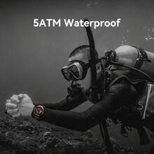 PANDA Reloj inteligente M-Rex4 para deportes y fitness, pantalla táctil HD de 1.45", llamadas Bluetooth, SOS, modos deportivos múltiples, resistente al agua 5ATM, compatible con Android e iOS, batería de 500mAh, unisex - Ver 4