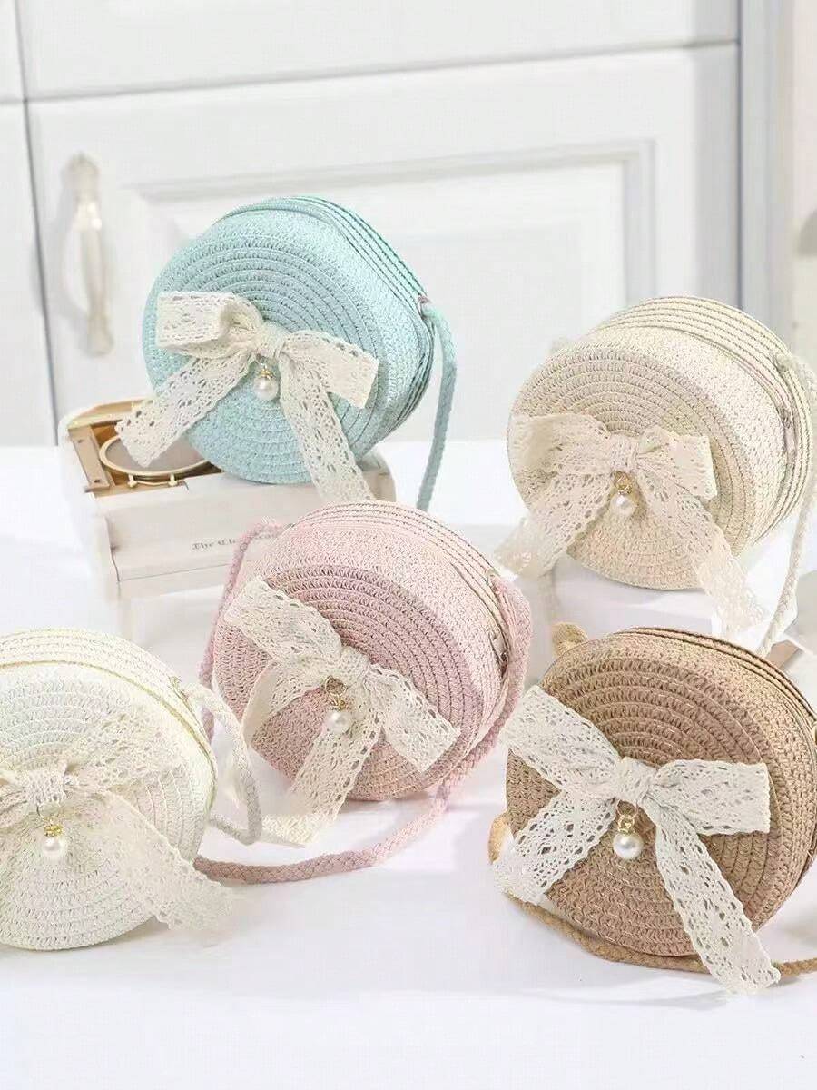 1 Túi đeo chéo kiểu đồng quê dễ thương và tươi tắn với nơ đan - Cây cung - Xem 1