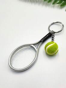 Móc khóa vợt tennis mini giống thật - Món quà hoàn hảo cho người hâm mộ tennis, các cô gái và các cặp đôi. - Nhiều màu - Xem 9