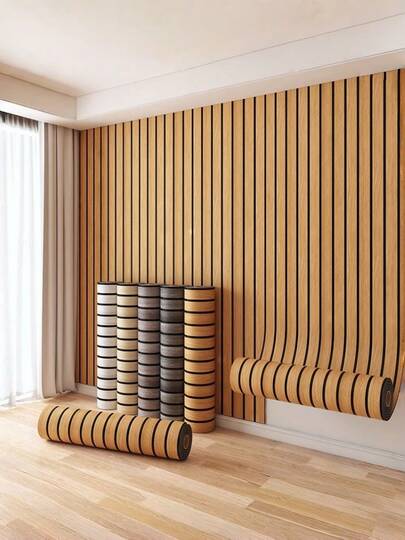 Brodark 1卷3毫米厚木纹自粘壁纸，40x300厘米/15.7x118英寸，自粘墙纸，3D木纹墙板，撕开即贴，易于安装，可清洁和裁剪，家居装饰墙贴，适用于墙面装饰、家居装饰、客厅、卧室、房间装饰、天花板、隔断和弧形墙面、厨房壁纸