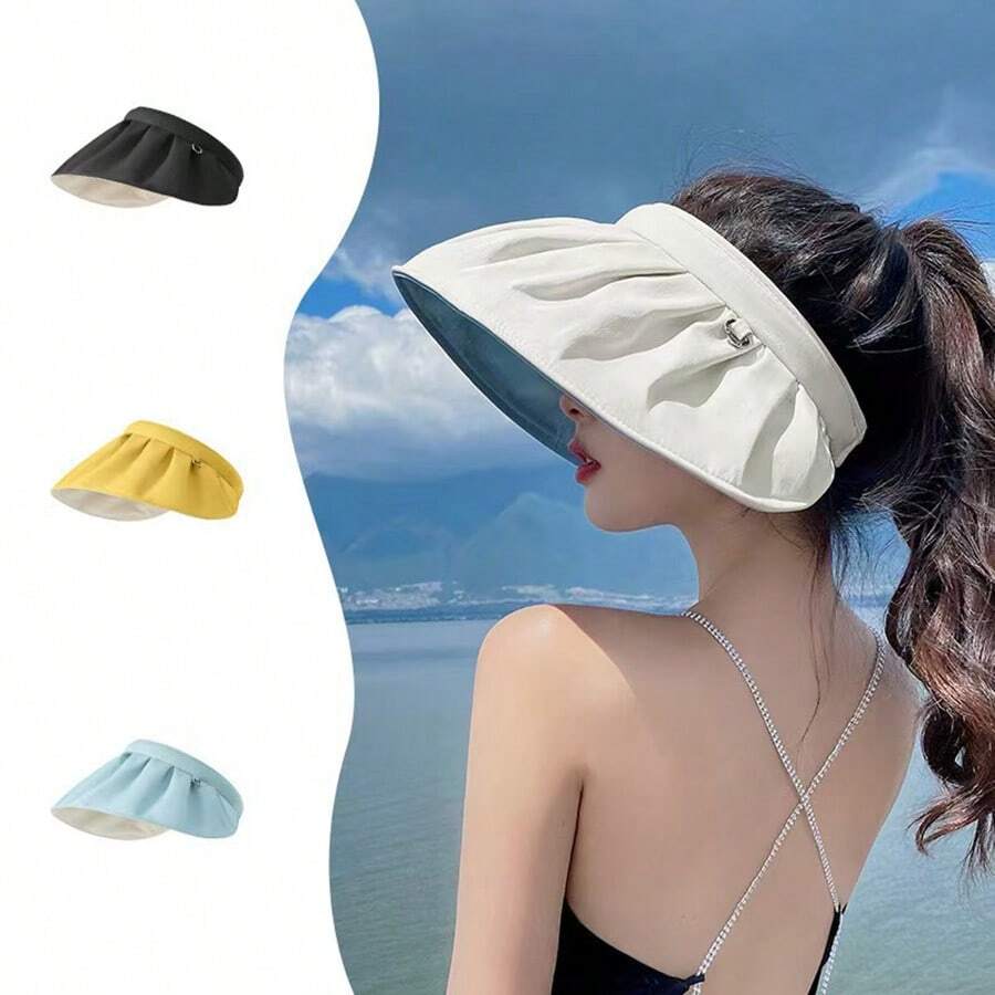 Mũ chống nắng - Mũ chống tia UV - Mũ thể thao chống nắng - Mũ chống nắng thoáng khí, nhanh khô - Mũ tai bèo - Có thể cuộn lại thành băng đô - Nhiều màu - Xem 1