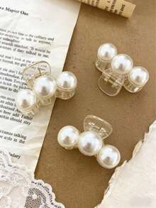 6 chiếc kẹp tóc ngọc trai giả sang trọng, dễ thương, thanh lịch, thích hợp cho nữ sinh, học sinh, quà tặng ngày lễ. - Nhiều màu - Xem 3