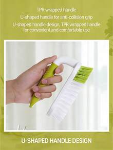 2pcs/Set Powerful Hand-Held Cleaning Brush With Stiff Bristles And Non-Slip Soft Handle, Suitable For Daily Cleaning In Indoor And Outdoor Environments Such As Bathroom, Kitchen, Carpet, Floor, Bathtub, Car, Etc. - Multicolor - View 11