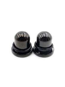 2 chiếc khuyên tai hình trụ trơn nhẵn bằng thép không gỉ, kiểu dáng thuôn dài, dùng để nong tai, làm giãn lỗ xỏ khuyên, trang sức xỏ khuyên cơ thể. - Dụng cụ mở rộng tai - Xem 4