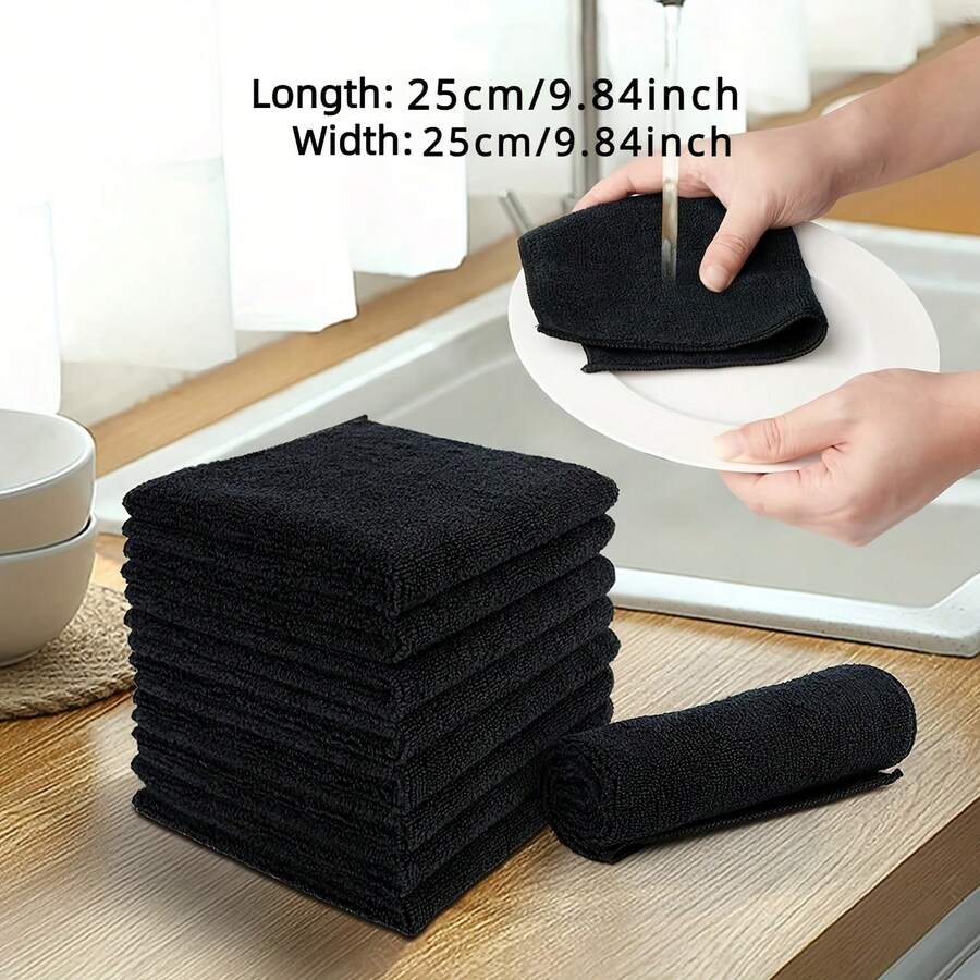20 khăn lau - Khăn lau nhanh khô, chống trầy xước - Thích hợp cho nhà bếp, phòng tắm, ô tô, cửa sổ, dụng cụ nấu ăn, bát đĩa, khăn lau vi sợi, khăn lau chùi, vệ sinh đồ nội thất, dụng cụ vệ sinh, đồ dùng vệ sinh - Loại A - Xem 1