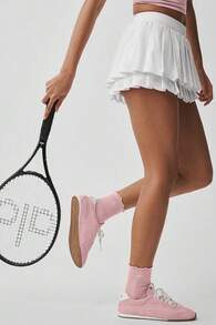 Alo Yoga Double Or Nothing Tennis Skirt Women's Vintage Pink True To Size W6574r - 白色 - 查看 5