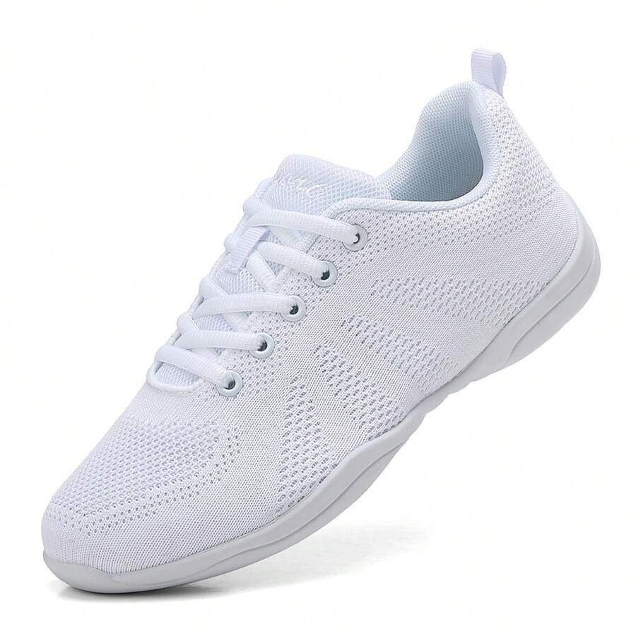 White Cheer Shoes For Women, Suitable For Jumping, Tumbling, Aerobic, Fitness, Dance Training - White - View 1