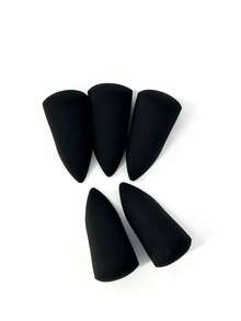 Makeup Sponge Multi-Shape Irregular Makeup Sponge Non-Latex Beveled Teardrop Tool Cylindrical Black Teardrop Cut Stamp Three-Sided Makeup Sponge Puff - Multicolor - View 6