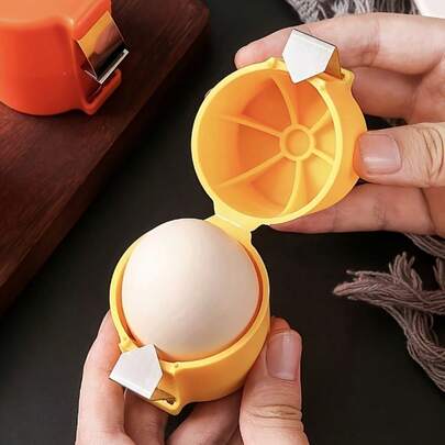 2 PCS Eggshell Separator And Egg Peeler - A Quick And Easy Egg Separation Tool, A Portable And Fast Egg Peeler, An Eggshell Opener, An Egg Beater, An Egg White Separator, A Kitchen Egg Opener, A Manual Eggshell Removal Tool, Suitable For Raw And Cooked Eggs, And A Perfect Small Gift For Kitchen Use For Quick Shell Removal