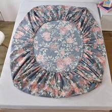 3件套100%涤纶磨毛玫瑰印花床笠套装[1个床笠+2个枕套]，适用于卧室，四季皆宜。 - 薔薇 - 查看 2