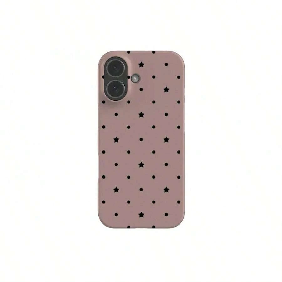 Dot Star Pink Phone Case: Minimalist Polka Dots iPhone, Galaxy, PixeliPhone 11,12,13,14,15,16,17 (Plus-Pro-Pro Max-e-Air), Samsung Galaxy S21,S22,S23,S24,S25(Plus-Ultra-FE-Edge)fundas para iphone fundas accesorios para celular fundas para celular samsung accesorio para celular protector para celular - Multicolor - Ver 1
