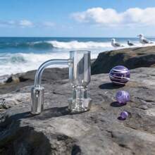 New Chinese Zen Glass Water Pipe Aromatherapy Set, Amethyst Accent Reed Diffuser For Home - 1PC - View 2