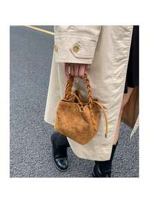 Women Top Handle Bags - Coffee - View 5