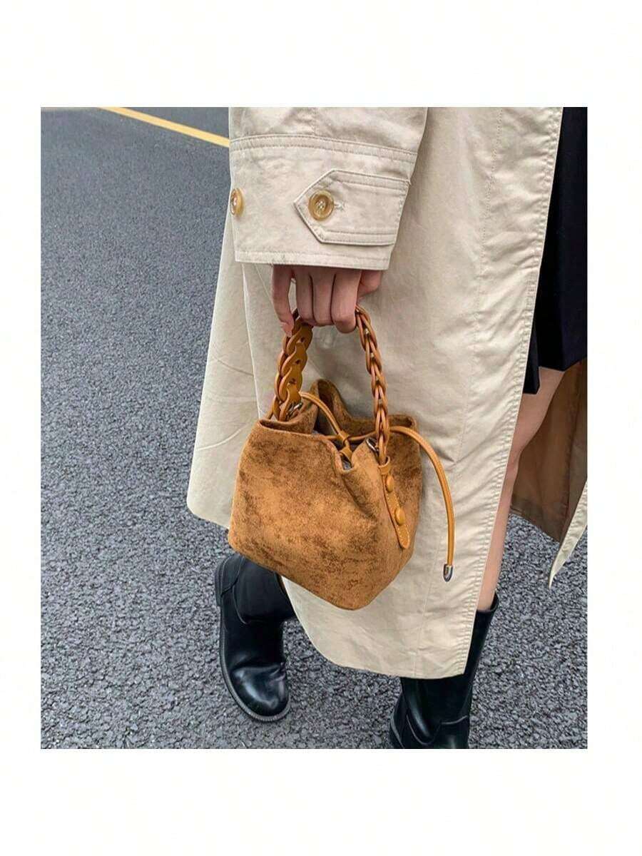 Bolsos de mujer con asa superior - Marrón - Ver 1