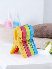 8pcs/4pcs Beach Towel Clips, Chair Clips, Plastic Clothesline Clips, Durable Windproof Clips, Essential For Beach Holidays, Gardening, Suitable For Heavy Duty Beach Towels - View 11