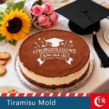 Transparent Acrylic Tiramisu Powder Sprinkle Template, Rectangular Baking Mold, Cake Printing Board Spray Flower Mold, Used For Graduation Ceremony Celebration, Party Decoration, To Create A Sense Of Ceremony And Celebration For Graduation Season - Transparent - View 9