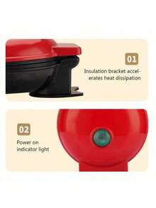Waffle Makers - Red - View 8