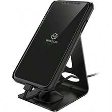 Soporte de teléfono de metal en forma de L de aleación negro, regalo de cumpleaños - como en la foto - Ver 7