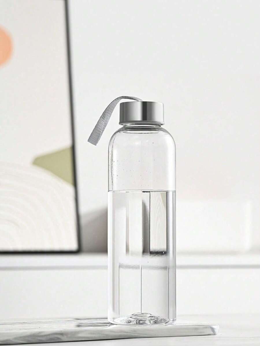1pc Plastic Handheld Water Cup, Milk & Fruit Cup, Travel Cup, Car Cup, Back To School Season - Multicolor - View 1