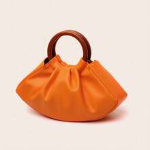 Women Top Handle Bags - Orange - View 6