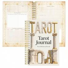 A5螺旋装订塔罗牌日记本 - 106页，包含牌面解读、5.8x8.5英寸防水封面、月相追踪和灵性洞察，适合女性使用。 - A5 - 查看 24