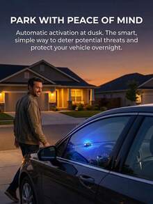 2PCS Car Solar Power Simulated Dummy Alarm, Warning Anti-Theft LED Flashing Light Fake Lamp Car Alarm Anti Theft Device Anti Theft Car Device,Car Ambient Lighting - Anti-theft Lights - View 9