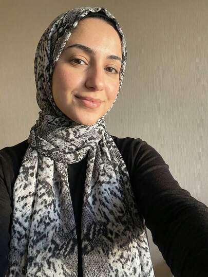 1pc Floral Printed Chiffon Lightweight Rectangular Scarf, Suitable For Muslim Hijab, Practical For Daily Wear In All Seasons