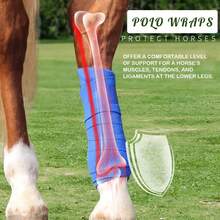 4pcs Purple Horse Leg Wraps, High Quality Bandages Suitable For Competitions And Transportation, Help Prevent Tendon Injuries And Keep Horses Clean And - Decorative - View 3