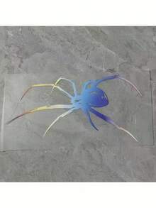 Pegatina de coche de araña - Calcomanía de advertencia resistente al agua, decoración exterior del vehículo, accesorio de coche único y creativo - Adecuado para puertas y ventanas de automóviles - Calcomanía autoadhesiva duradera y de alta adherencia - Pegatina de Halloween - Accesorio de coche - Regalo navideño - Multicolor - Ver 6