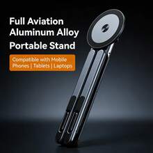 NEXOSYNTH 多功能磁性铝合金自拍杆，便携式多功能平板电脑/手机/笔记本电脑支架 - 查看 11