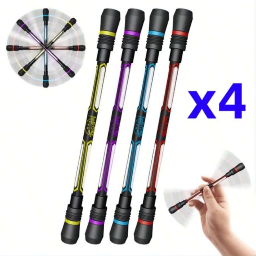 4 chiếc bút bi - Bút bi gel thư giãn với tay cầm chống trượt - Lý tưởng cho học sinh và người lớn