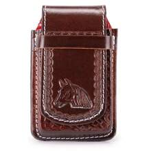 Porta Celular Couro Legítimo Bainha Country Para Cinto  Couro genuíno    Bainha  Todas - Marrom - Visão 1