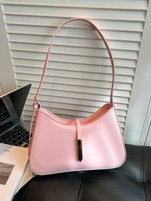 小众设计法棍包，女士手提包，时尚单肩包，通勤小方包/手提包 - 彩色 - 查看 1