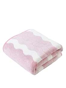 Damen Weiche, saugfähige Korallen-Fleece Handtücher & Badetücher - Pink - Übersicht 4