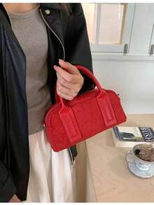 Women Top Handle Bags - Brown - View 8