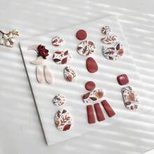 DIY Polymer Clay Earring Mold Set, Basic Shapes, Suitable For Beginners, Handmade Jewelry, Brooches And Pendants - High Precision Cutting Tools, Create Unique Accessories - White - View 3