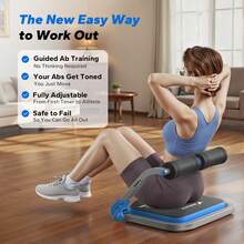 MERACH Ab Machine For Home Gym, Adjustable Ab Trainer With 3 Resistance Levels, Sit Up Exercise Equipment For Core Workout, Automatic Rebound Ab Crunch Machine, Ab Workout Equipment For Stomach - Blue - View 4