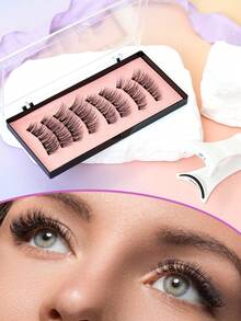 2 Pairs Magnetic False Eyelashes, Natural & Voluminous, Magnetic Attachment, No Damage To Real Lashes, Reusable - View 3