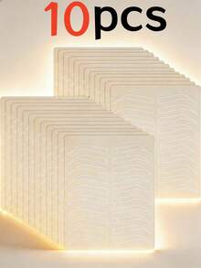 10/5pcs Microblading Practice Skin, Silicone Tattoo Skin For Eyebrow Microblading/Tattoo/Makeup Practice, Soft Silicone Permanent Makeup Learning Skin Without Ink - Apricot - View 14