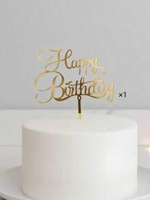 1件裝蛋糕插牌 生日蛋糕裝飾 甜點桌裝飾用品 現代字體蛋糕裝飾 生日派對蛋糕裝飾禮品 蛋糕插飾 烘焙用品 烘焙裝飾 蛋糕用品 聖誕 - Style B - 查看 7