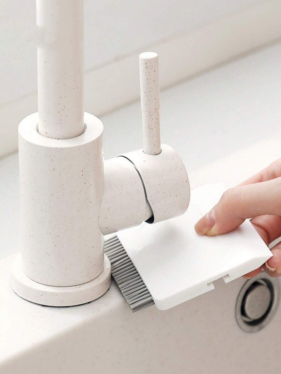 1pc/Window Track Cleaning Brush With Foldable Handle - Precision Bristles For Removing Dirt & Debris From Narrow Gaps, Foldable For Compact Storage, Essential Cleaning Tool