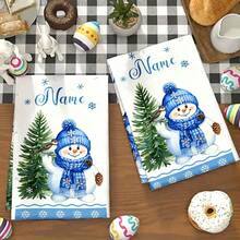 2pc Hand Towels, Kitchen Dishwashing Towels, 16*24in, Super Absorbent, Durable, Decorative Hand Towels For Kitchen & Bathroom, Ideal Housewarming, Birthday Or Gift - White - View 2