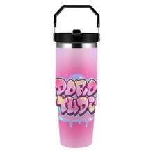 30oz  Have Good Day Stanley Style Tumbler Wrapped Graffiti SGRHO Mug - White - View 6