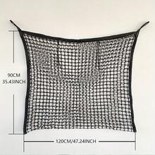 1 pièce Filet à en polyester durable, convient pour les chevaux et les chèvres - Distributeur lent, grand design d'ouverture, taille 119,38 x 88,9 cm, noir et blanc, avec petits trous de maille, facile à remplir, favorise le pâturage naturel, réduit l'ennui, idéal pour les écuries, les fermes et les ranchs. - Voir 5