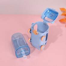 1pc Large Capacity Outdoor Portable Pop-Up Lid High Quality Straw Water Bottle, Suitable For Car & Bus Use - Multicolor - View 6