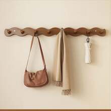 Strong Load-Bearing Hook Rack, Easy Installation, Space-Saving, Practical Home Storage, Over-The-Door Hanger, Wall-Mounted Hook For Bedroom, Living Room, Entryway, Coat Rack - Multicolor - View 6